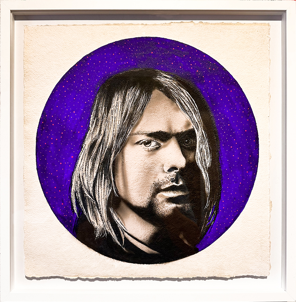 Kurt Cobain Portrait Airbrush Bleistift